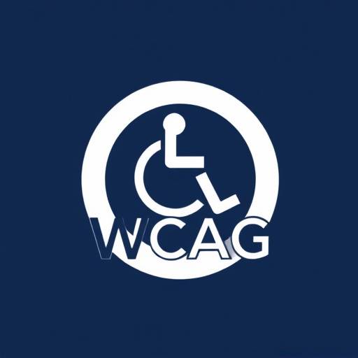 Logotipo de WCAG (Web Content Accessibility Guidelines), símbolo del cumplimiento de los estándares de accesibilidad web.